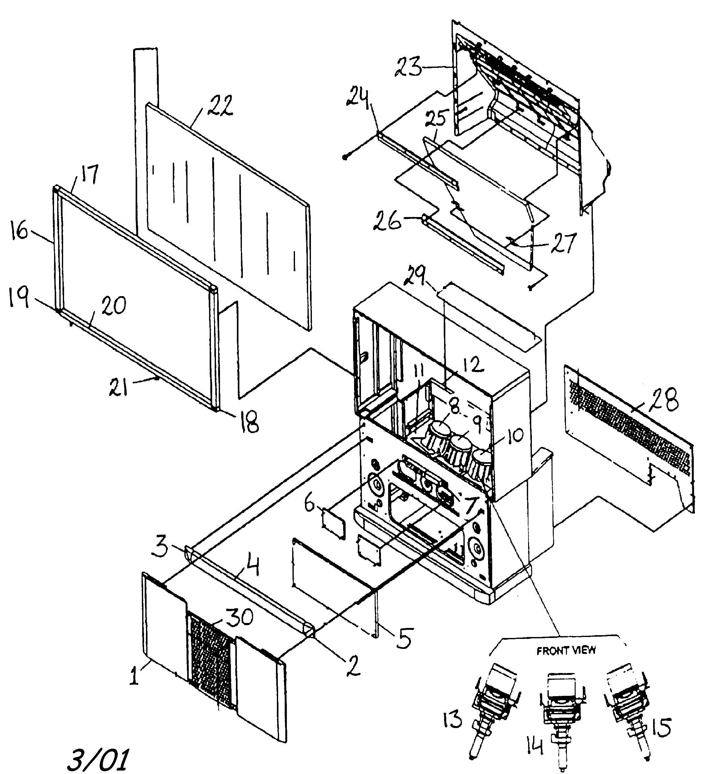 Cabinet parts