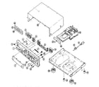 JVC XL-R5000BK cabinet parts diagram
