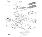 Kenmore 415157350 cabinet parts diagram