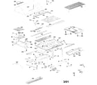 Kenmore 415165350 cabinet parts diagram