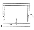 Panasonic CT-F2110XB cabinet parts diagram