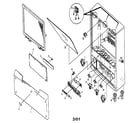 Pioneer SD-P55A5K cabinet parts diagram