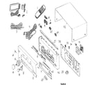 Panasonic SA-DA10 cabinet parts diagram
