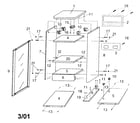 Panasonic SH-KS326 cabinet parts diagram