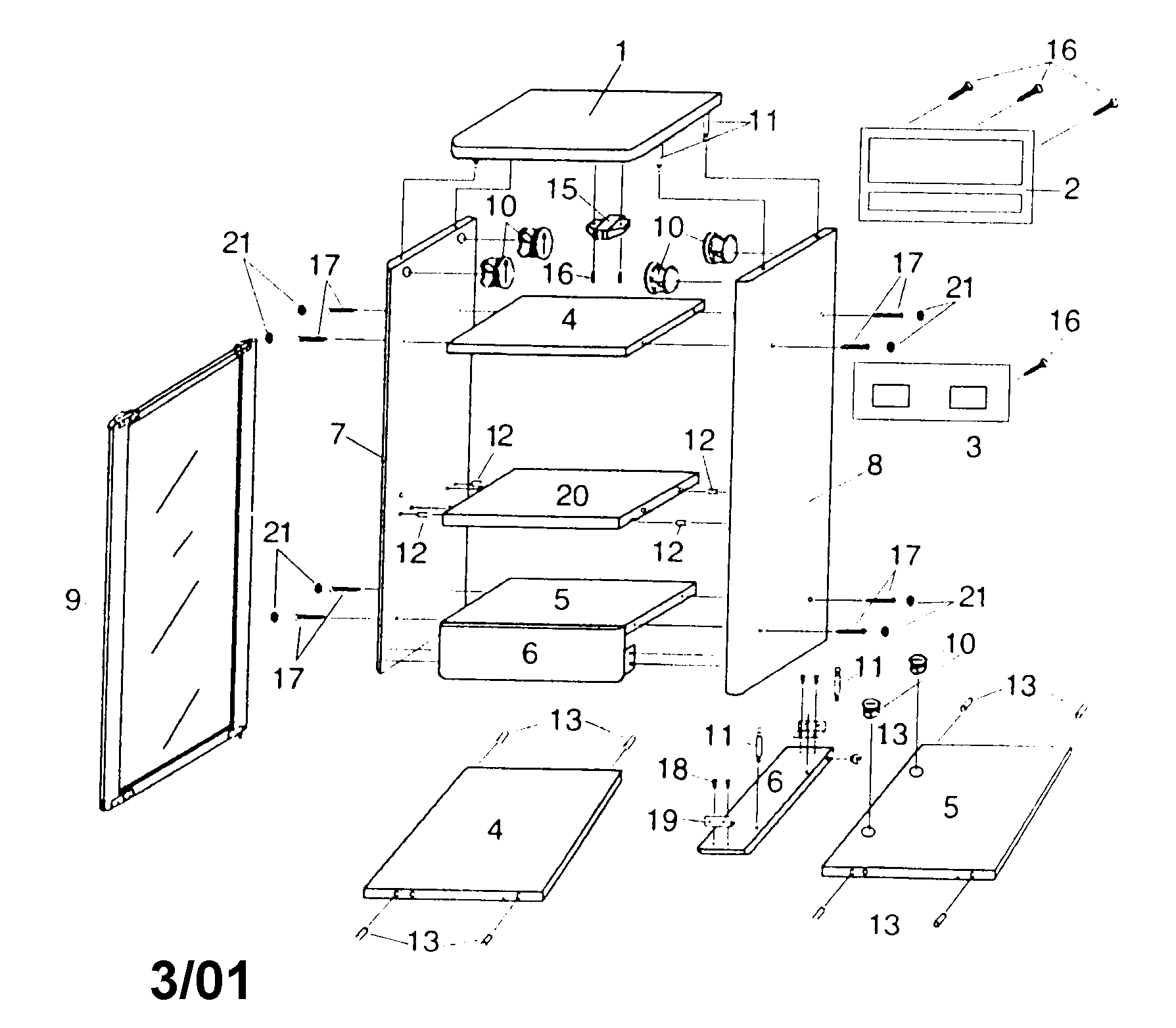 Cabinet parts