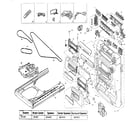 Panasonic SC-DK1 cabinet parts diagram