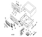 Yamaha RX-V596 cabinet parts diagram