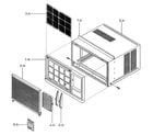 Kenmore 58071122100 cabinet parts diagram