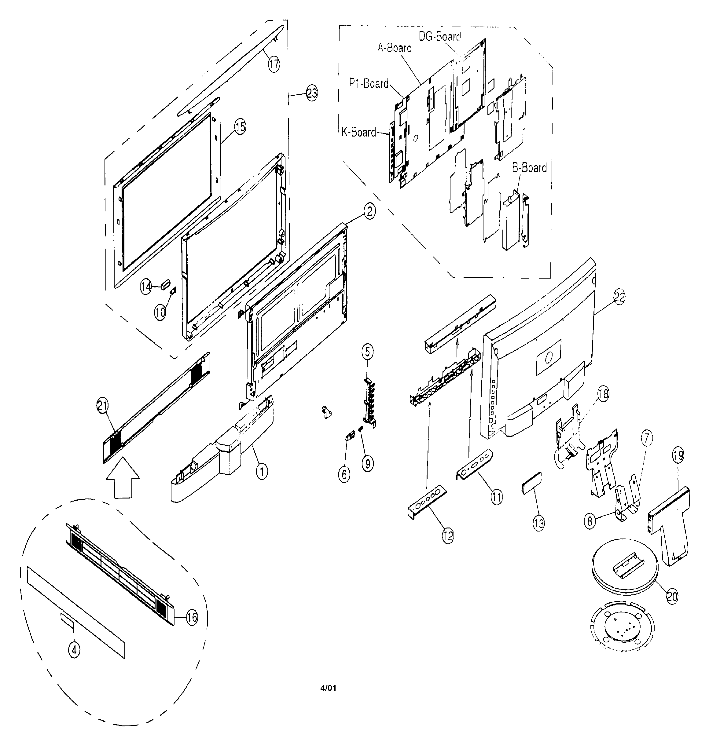 Cabinet parts