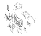 Aiwa CSD-ED27 cabinet parts diagram