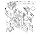 Aiwa Z-L720 cabinet parts diagram