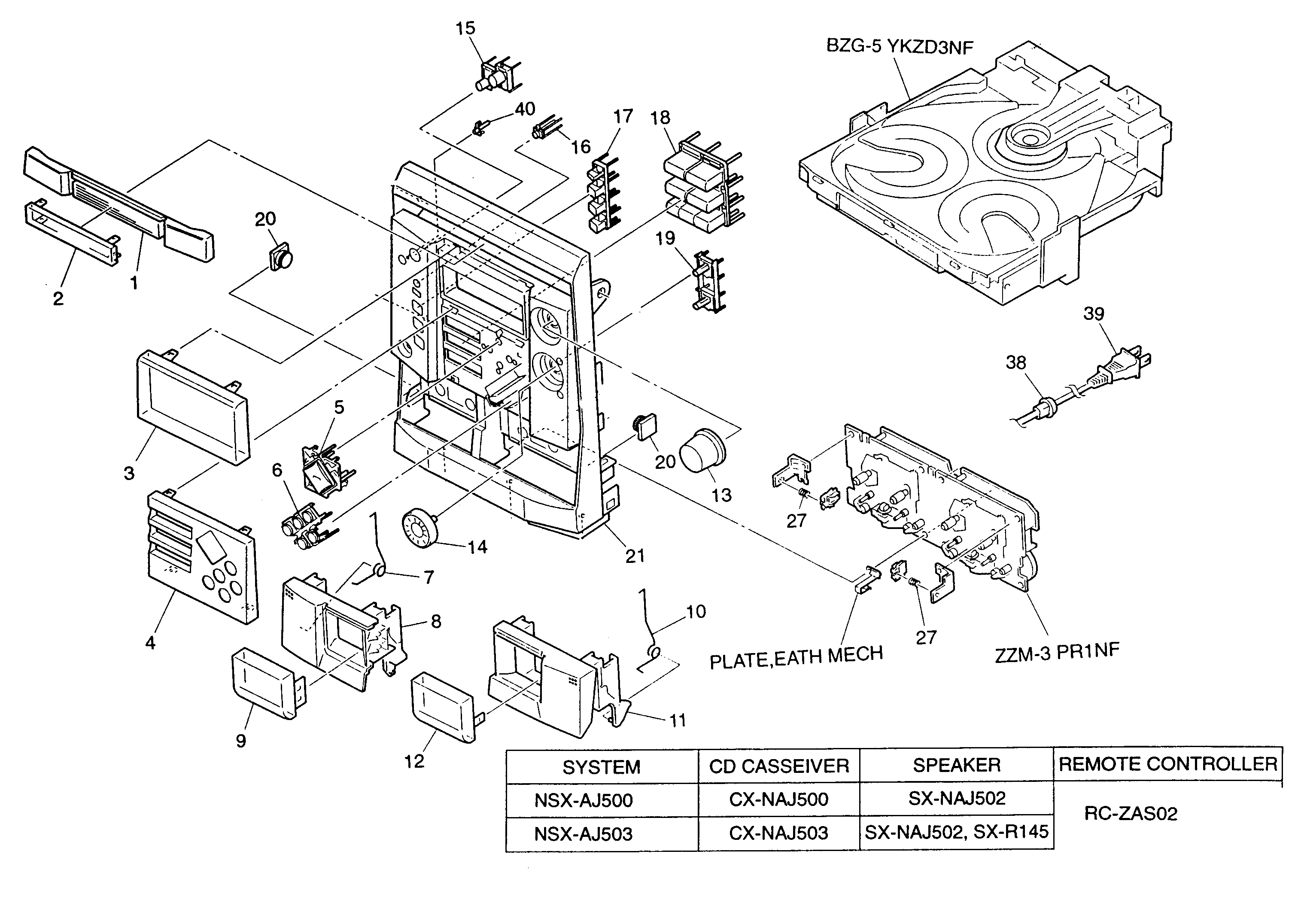 CABINET PARTS