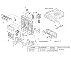 Aiwa NSX-AJ503 cabinet parts diagram