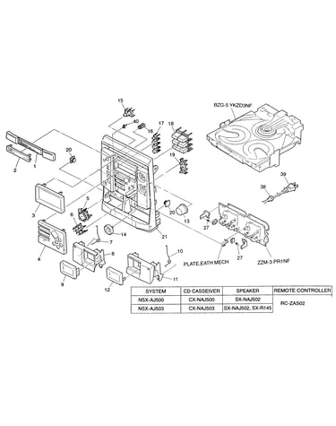 Cabinet parts