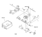 Aiwa AZG-T cabinet parts diagram