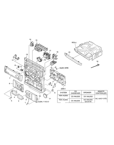 Cabinet parts