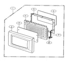 Goldstar MA-7100W cabinet parts diagram