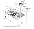 Goldstar MA-6100W cabinet parts diagram