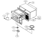 Kenmore 72161289100 cabinet parts diagram
