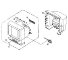 Panasonic PV-C2541 cabinet parts diagram
