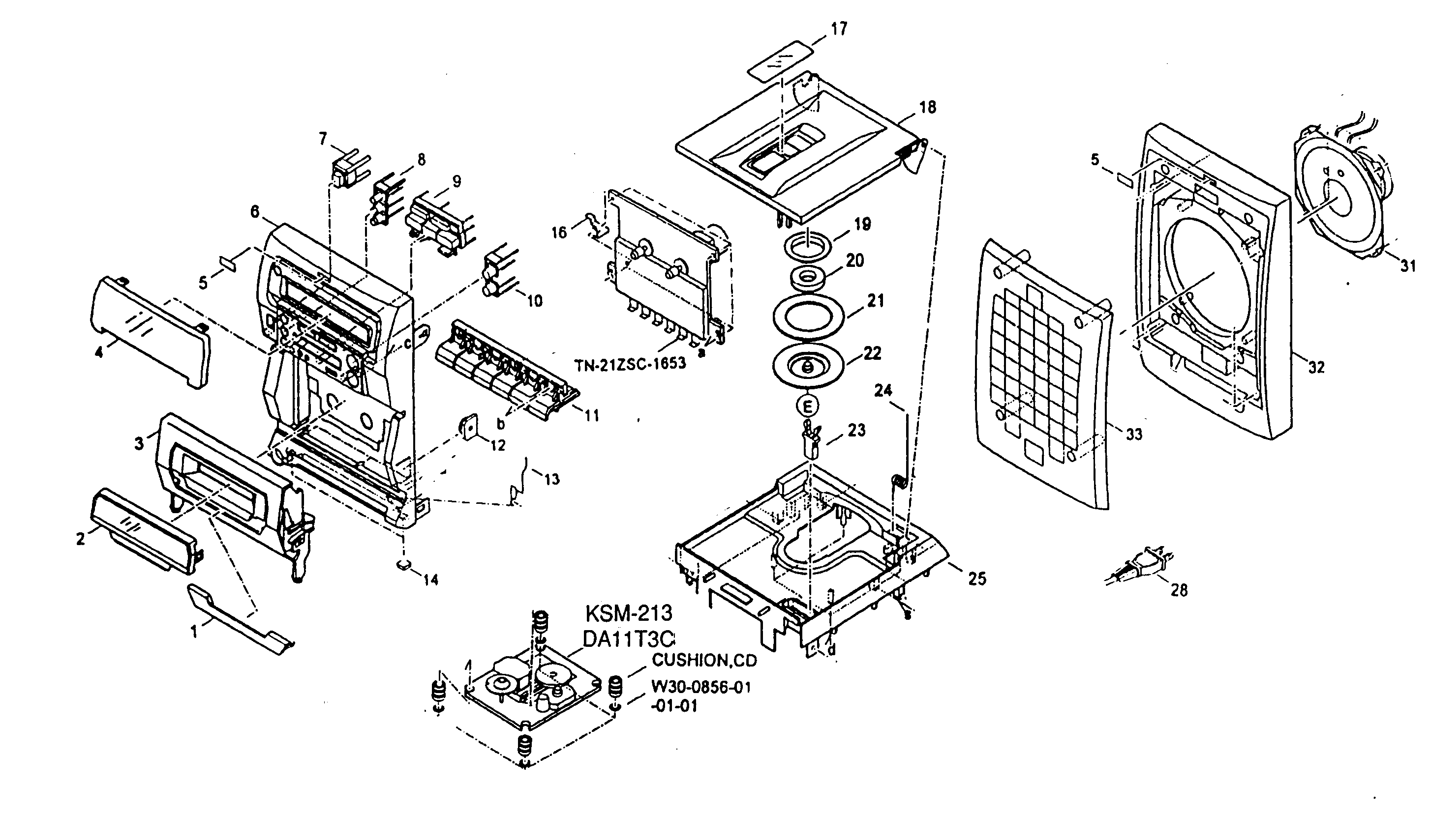 Cabinet parts