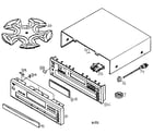 Denon DVM-1800 cabinet parts diagram