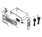 Denon DVD-3300 cabinet parts diagram