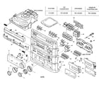 Aiwa Z-L520 cabinet parts diagram