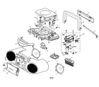 Panasonic RX-D13 cabinet parts diagram