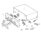 Panasonic SA-DX750 cabinet parts diagram