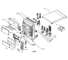 Magnavox MC-70 cabinet parts diagram