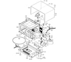 Sharp R-410EK cabinet parts diagram