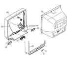 JVC AV-32230H cabinet parts diagram