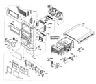 Sharp CD-BA3100 cabinet parts diagram
