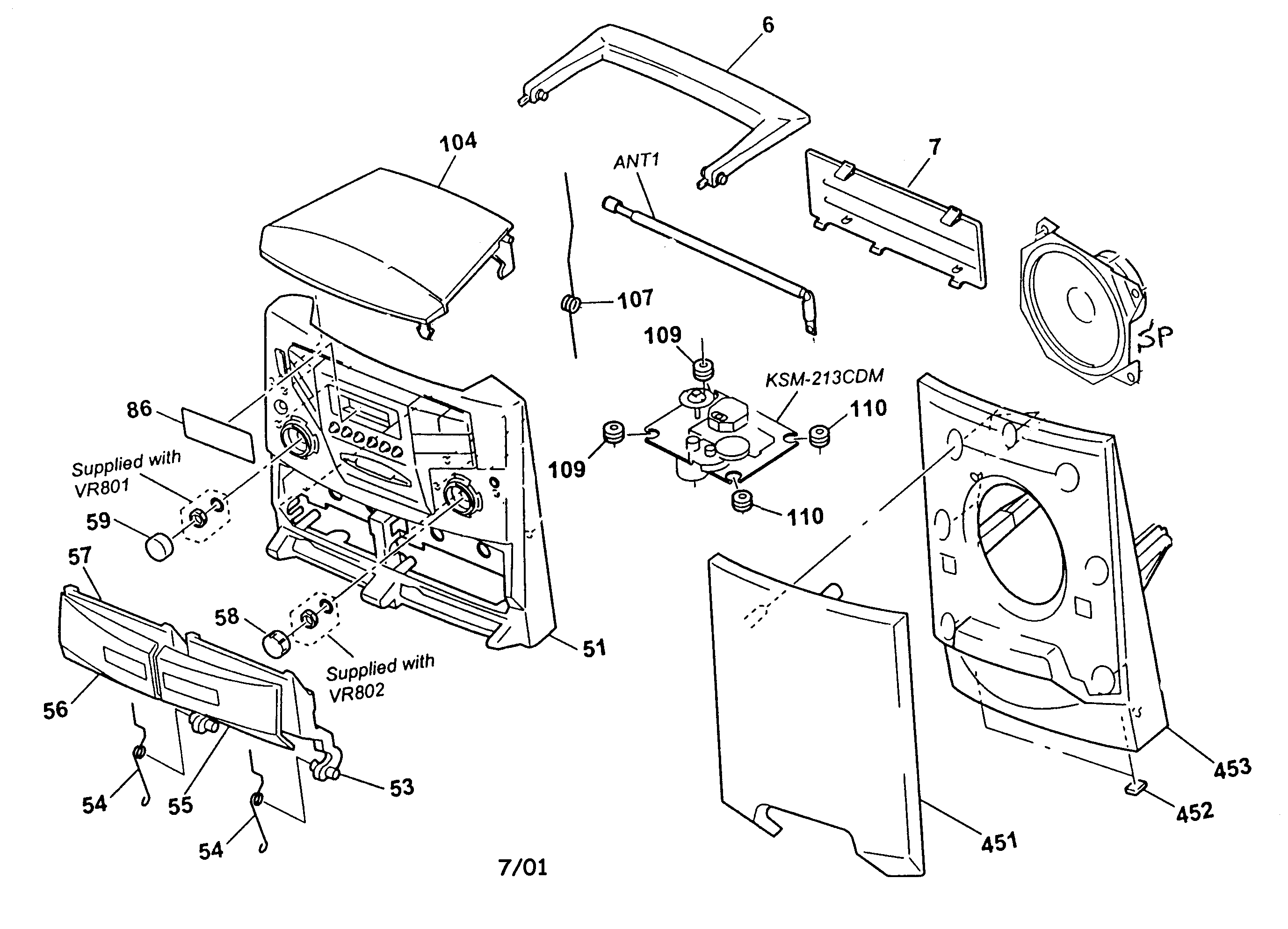 Cabinet parts