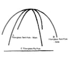 Wenzel 711010 dome tent diagram