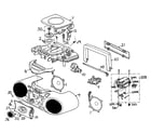 Panasonic RX-D15 cabinet parts diagram