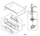 JVC HR-A57U cabinet parts diagram