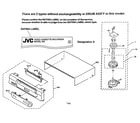 JVC HR-A37U cabinet parts diagram