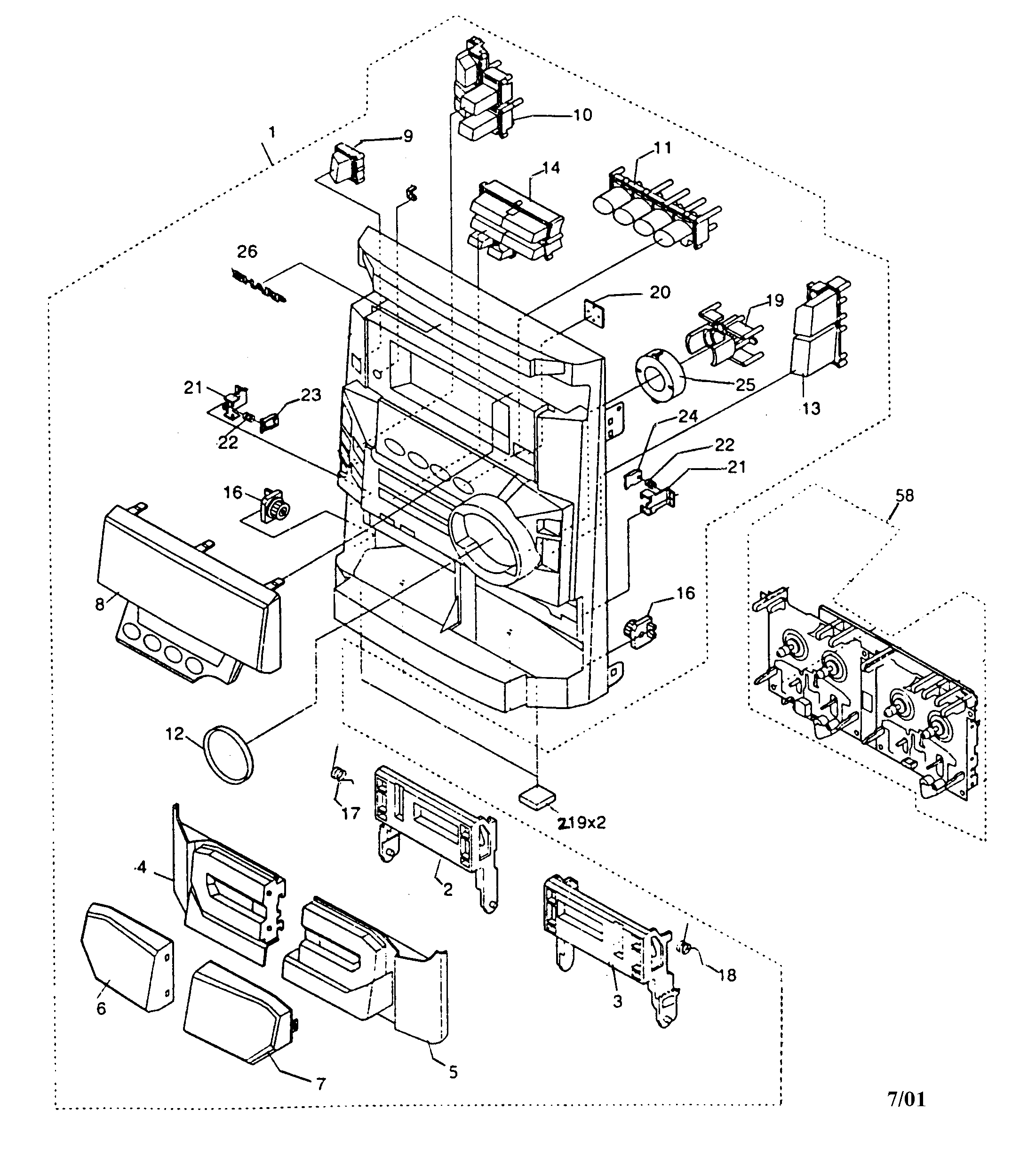 Cabinet parts