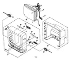 Panasonic PV-DM2791 cabinet parts diagram