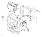 JVC TV-20F242 cabinet parts diagram