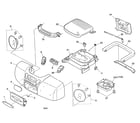 Aiwa CSD-TD26 cabinet parts diagram