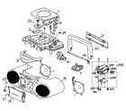 Panasonic RX-D12 cabinet parts diagram