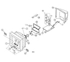 Sony KV-20S90 cabinet parts diagram