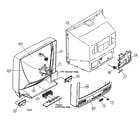 JVC AV-36260H cabinet parts diagram