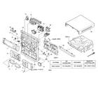 Aiwa NSX-AJ203 cabinet parts diagram