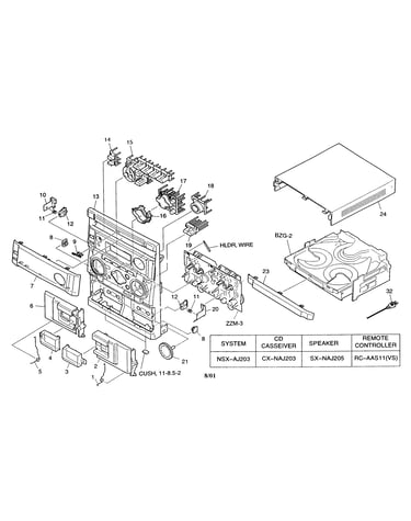 Cabinet parts