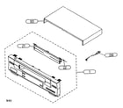 Toshiba W-512 cabinet parts diagram