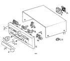 Panasonic SA-HT290 cabinet parts diagram